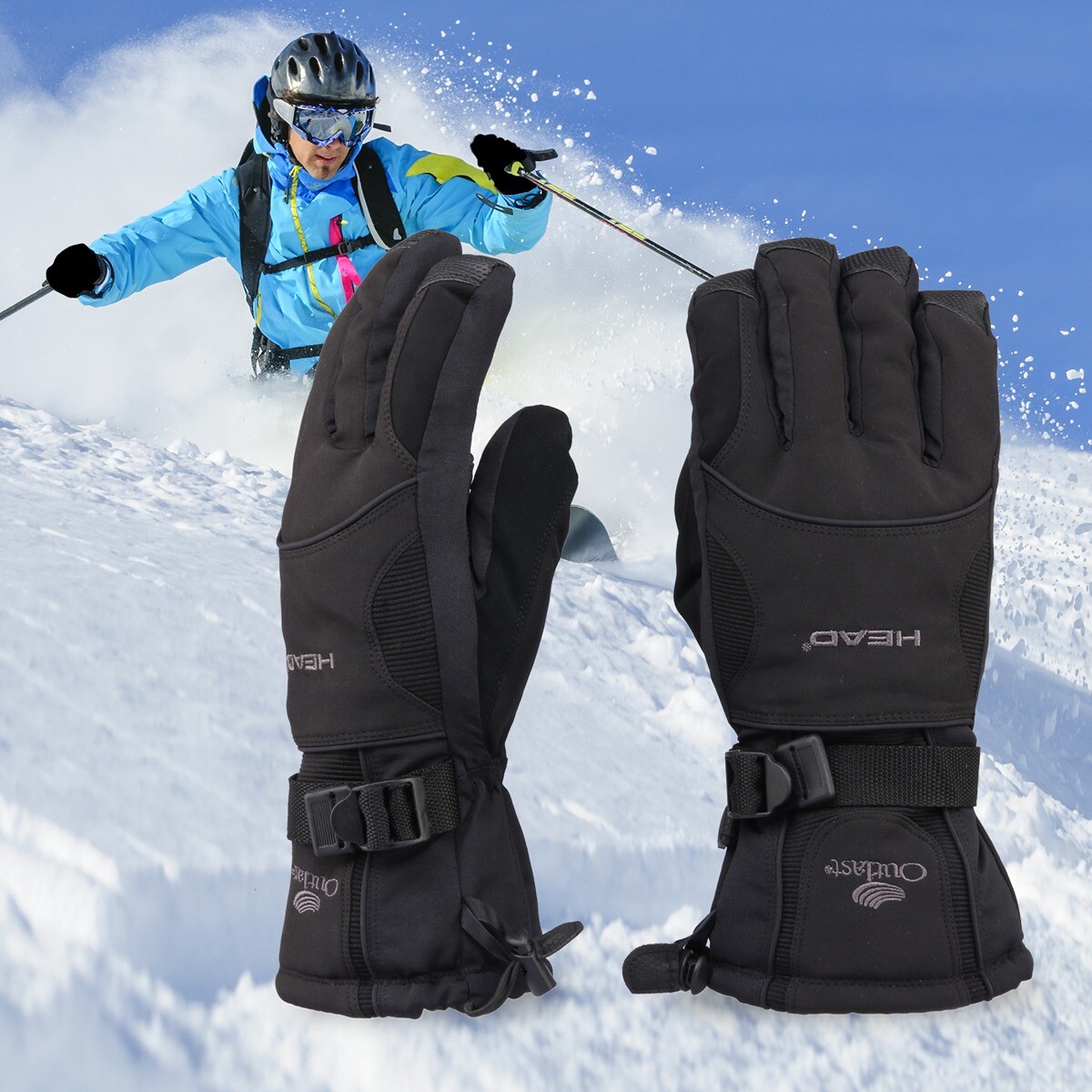 Waterproof Snowboard Gloves Winter Mittens 2 Pairs Jeere 2 Pairs Ski Snow  Gloves - Waterproof Winter Mittens With Adjustable Straps & Storage Pocket  Waterproof Adjustable Ski Snowboard Mittens Winter Sports