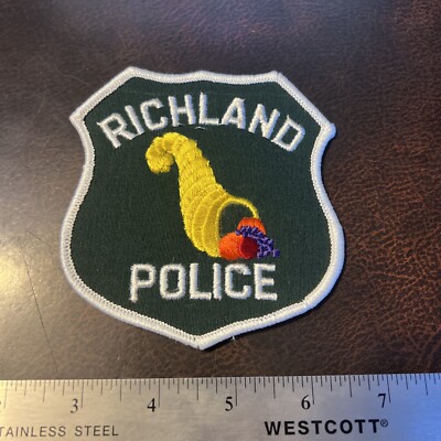 Vintage Defunct Obsolete Police Patch Richland Pennsylvania