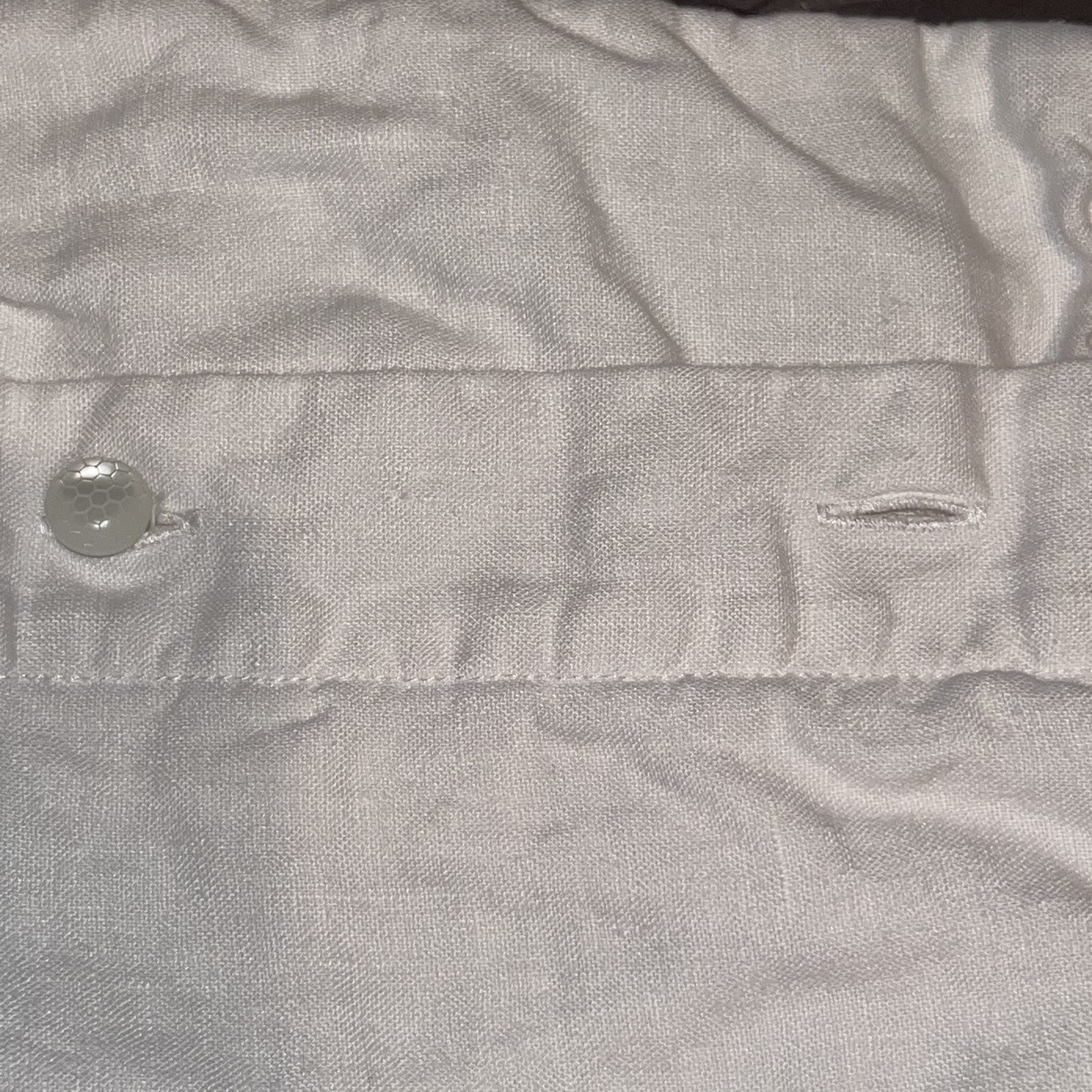 Set Of 2 Ralph Lauren Linen Throw Pillow Covers White Lace Detail