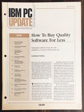 IBM PC Update Newsletter - September 1985