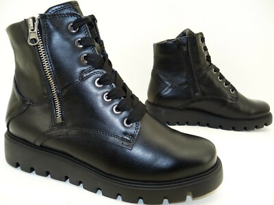 Vitaform Stiefelette Boots Stiefel Damenstiefelette Schuhe Leder Gr.37 Schwarz