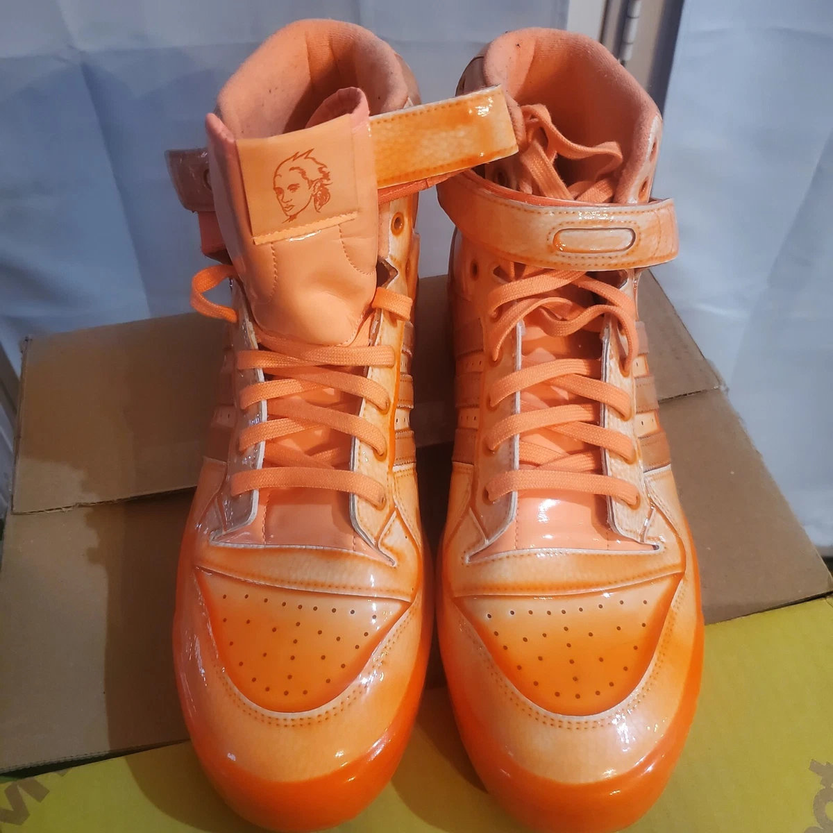 adidas Jeremy Scott x Forum High Dipped - Signal Orange for Sale