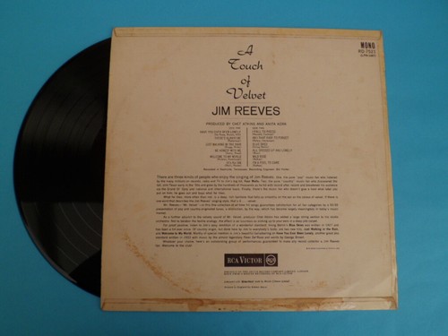 JIM REEVES LP's 12" Albums Listed All Play-Tested 12" LP Vinyl Records - Picture 66 of 130
