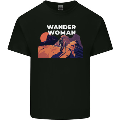 Wander Woman lustiges Wandern Trekking Walking Herren T-Shirt leicht Baumwolle