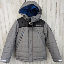 Weatherproof 1948 Parka Coat Youth M 10/12 Gray Winter Ski Snowboard Hooded NWT