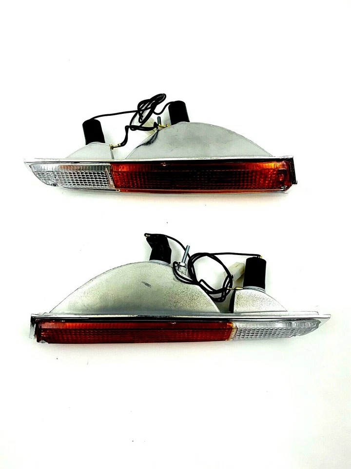 Juego de luces intermitentes PEUGEOT 504 carcasa lente cableado enchufe llanta cromada NUEVO 536AB Foto 3 de 4