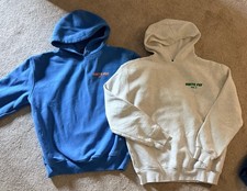 White Fox Hoodies Xs/s Heathered Grey And Blue Good Condition