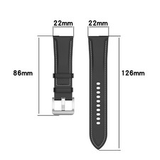 22MM Watch Strap Leather Strap Belts Band for Samsung Watch 4 HUAWEI Watch GT3