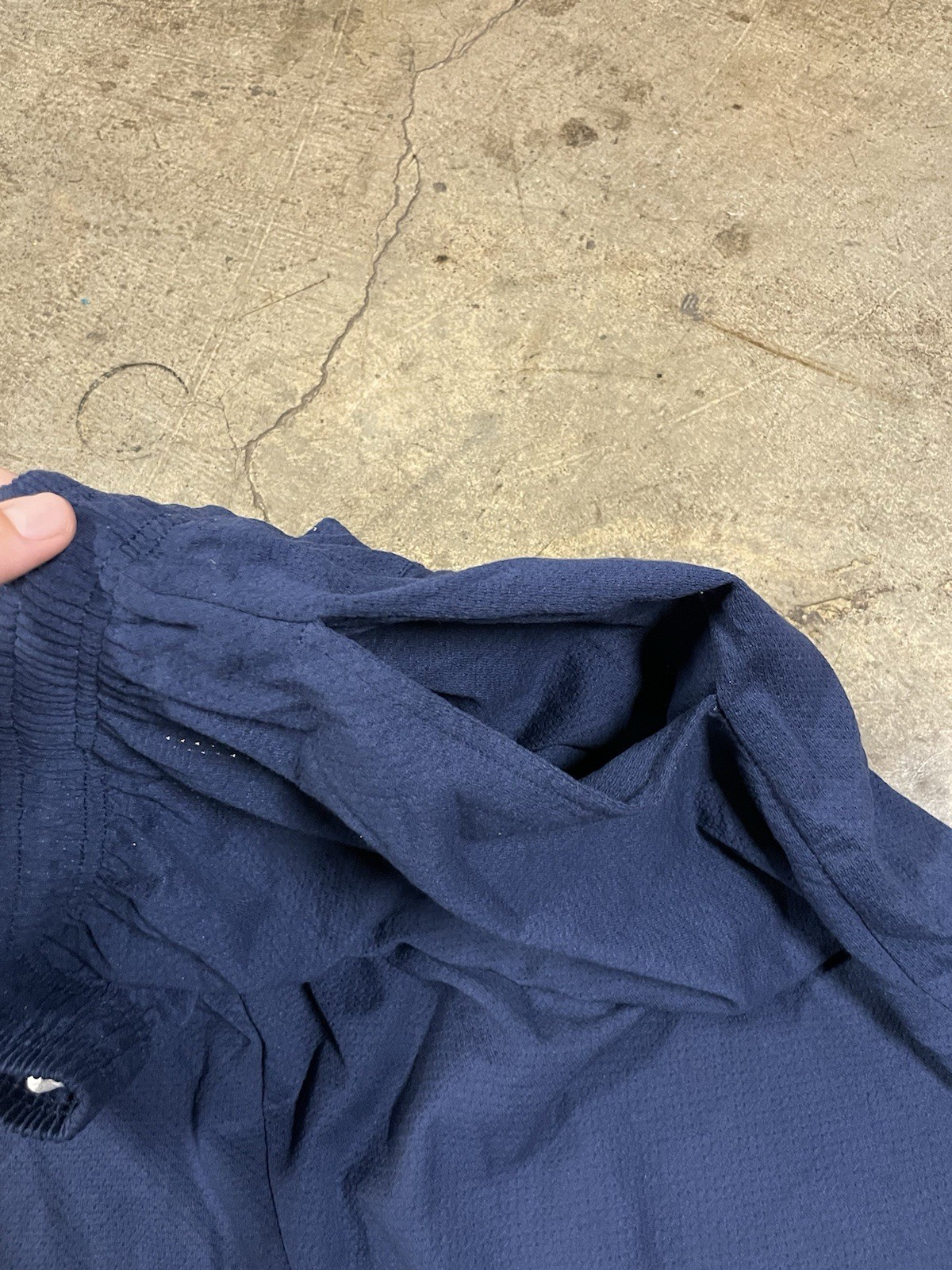Size 5XL Men’s Tech Mesh Navy Shorts 50% Cotton / 50% Polyester New With Pockets image 3