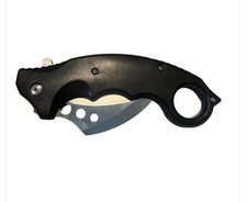 Navaja de Bolsillo Plegable Karambit Negra Asistida por Resorte Táctica EDC Inoxidable