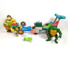Vintage TMNT Figure & Vehicle Lot READ Sewer Dragster Walkabout Sgt Bananas Raph