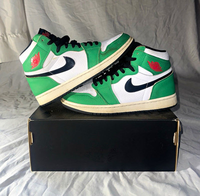 Nike Air Jordan 1 High  Lucky Green  Size 9M