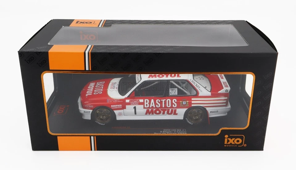 MODELLINO AUTO STATICO IXO BMW 3 SERIE M3 E30 RALLY CORSICA 1988 BEGUIN 1/43 - Immagine 4 di 4
