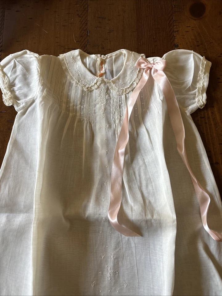 Lote de 3 vestidos y botines vintage de ropa de bebé aspecto victoriano años 1920-30’s Foto 3 de 4