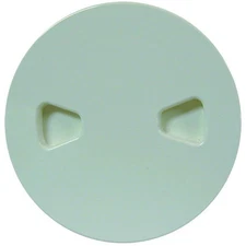 T-H Marine DPS62DP 6" White Screw-Out Deck Plate