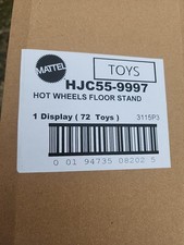 Factory Sealed Hot Wheels Floor Display Case With 72 Cars