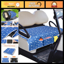 Golf Cart Seat Covers with 4 Pockets, Nonskid Bottom, Waterproof Protection