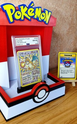 Pokémon Charizard Stilized Ultra Sketch Art Signed UV Italian Artist 6 Of 30 F.C