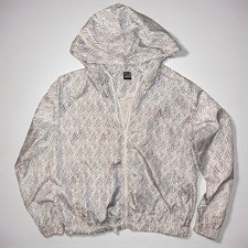 Fila WINNIE WINBREAKER Womens Medium Training Jacket White Logo M With Hood