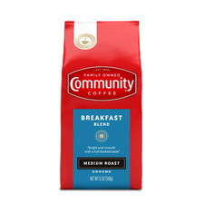 Community Coffee Breakfast Blend Medium Roast Ground 12 oz Gable Top 9.97 per pound