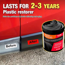 150G Plastic Rubber Repair Paste - Black Crystal Polish for Car Scratches, Tir