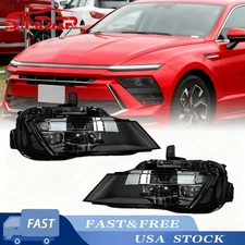 SINDAR For 2024-2026 92102-L1740  Hyundai Sonata LED Headlight Double Beam Lens