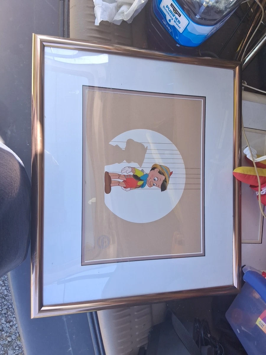 ピノキオ セル画 オリー・ジョンストン サイン入り Pinocchio Disney