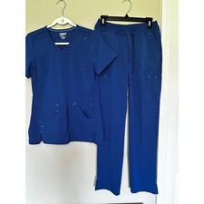 Scrubstar Performance Scrub Set -Electric Blue - Women's XS