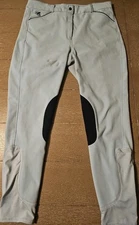 Piper By Smartpak Sky/Navy Riding Breeches Women 36L (36x29). Stains