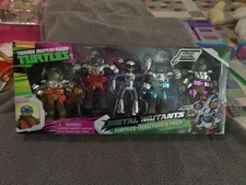 TMNT Metal Mutants Turtles & Fugitoid 5 Pack Dimension X Action Figures 2015