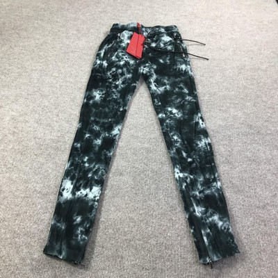 Guapi Pants Mens 28 Black Gray Tie Dye Limited Edition Dead Or