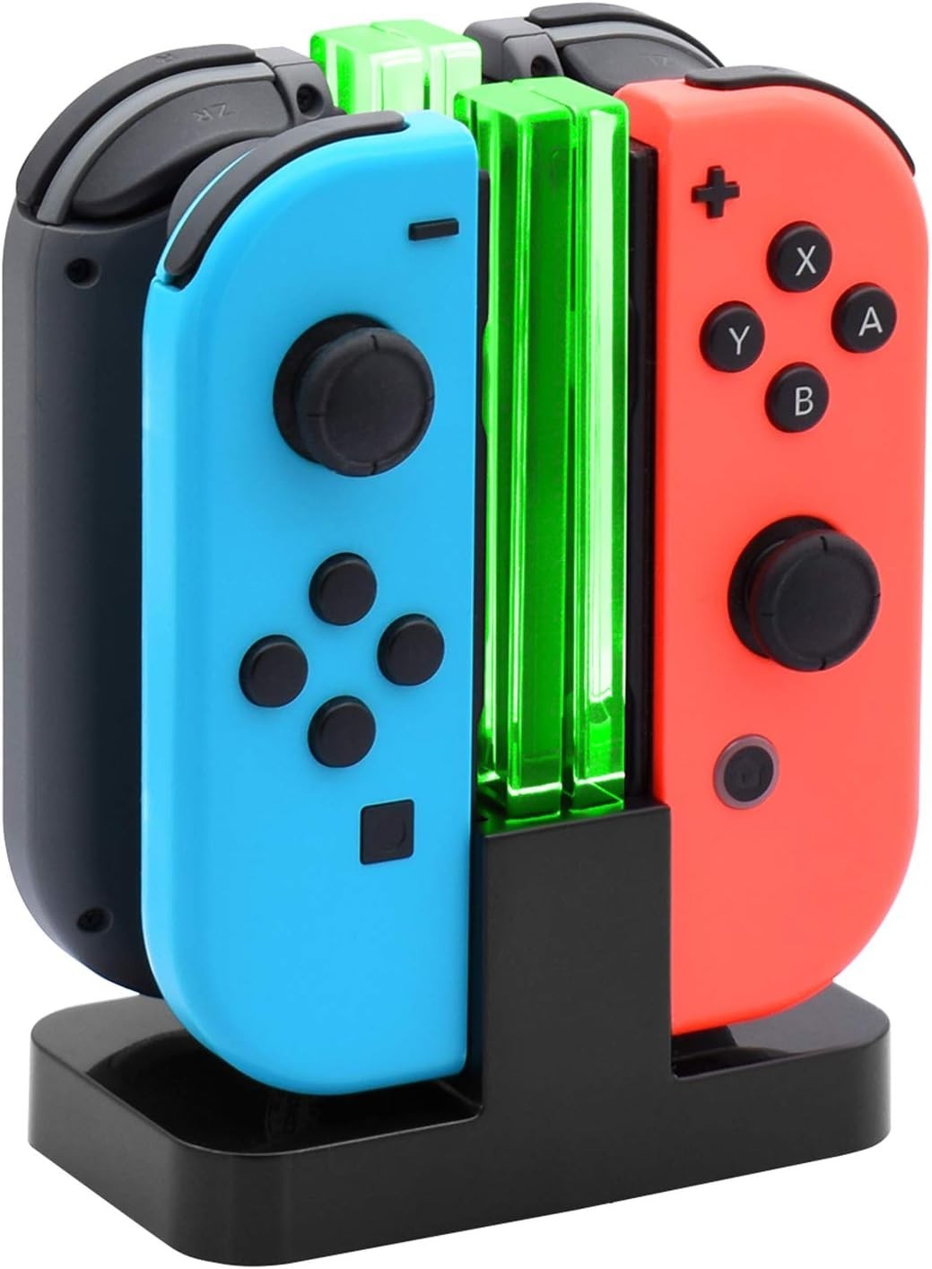 Chargeur manette Nintendo Switch avec 4 ports de charge USB noir