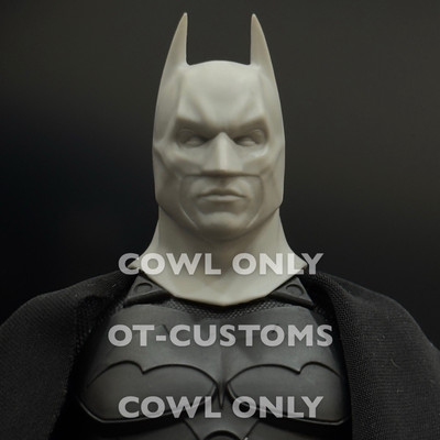UNPAINTED: Cowl / Head Sculpt For Batman Begins Mcfarlane Toys Multiverse