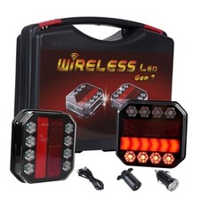Magnetic Wireless Trailer Lights Kit, IP67 Waterproof Cordless LED Tow Lights