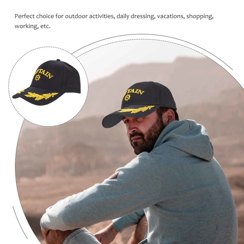  Cappello Per Uomo Berretto Da Barca Vela Baseball Regolabile Sportivo Estivo - Immagine 4 di 4