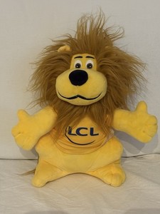 Peluche Lion LCL Maillot Jaune Tour De France 2020 - 30 Cm