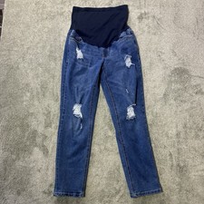 Time And Tru Maternity Jeans Blue, Stretch, Size Small 4-6 Belly Band 72