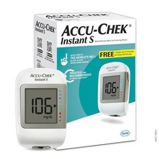 Glucometer Blood Glucose Monitor with Vial of 10 Strips, 10 Lancets Complete Kit