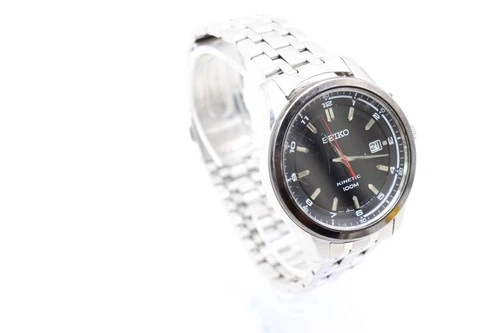 F Vintage Gents Seiko Kinetic 5M62-0DE0 100m Date Running But Low Battery
