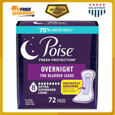 72 Count Overnight Pads for Incontinence Postpartum, Extra Protection