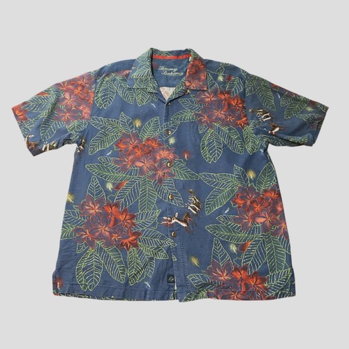 Tommy Bahama 100% Silk Rudolph the Red Nosed Reindeer Button Down Shirt Size L - Picture 2 of 6