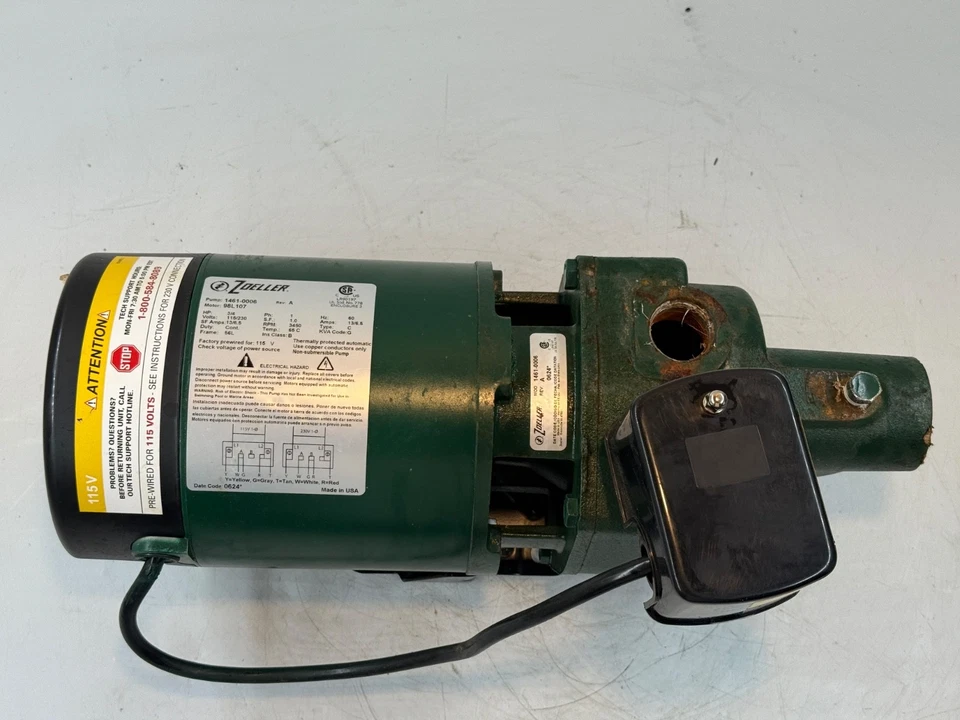 Bomba de chorro de pozo poco profundo Zoeller de hierro fundido 1461-0006 Foto 4 de 4