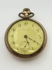 Antique Elgin 17 Jewel Gold Filled Hunter Case Pocket Watch Engraved Stag Elk