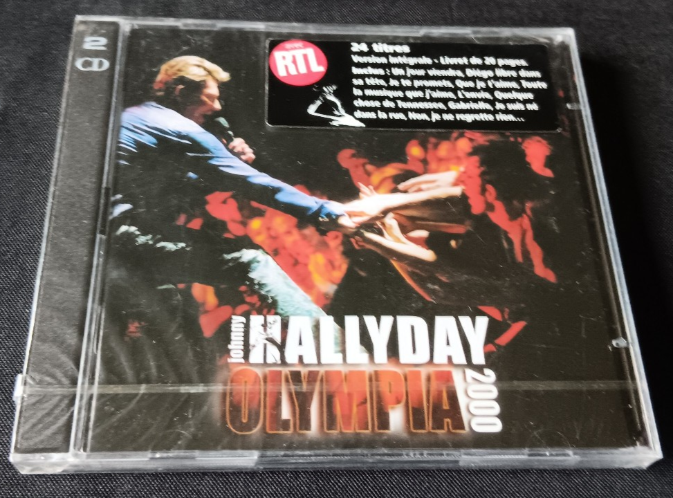 Johnny Hallyday - Double albums Cds -Olympia 2000- Neuf, Scellé -Universal 2000.