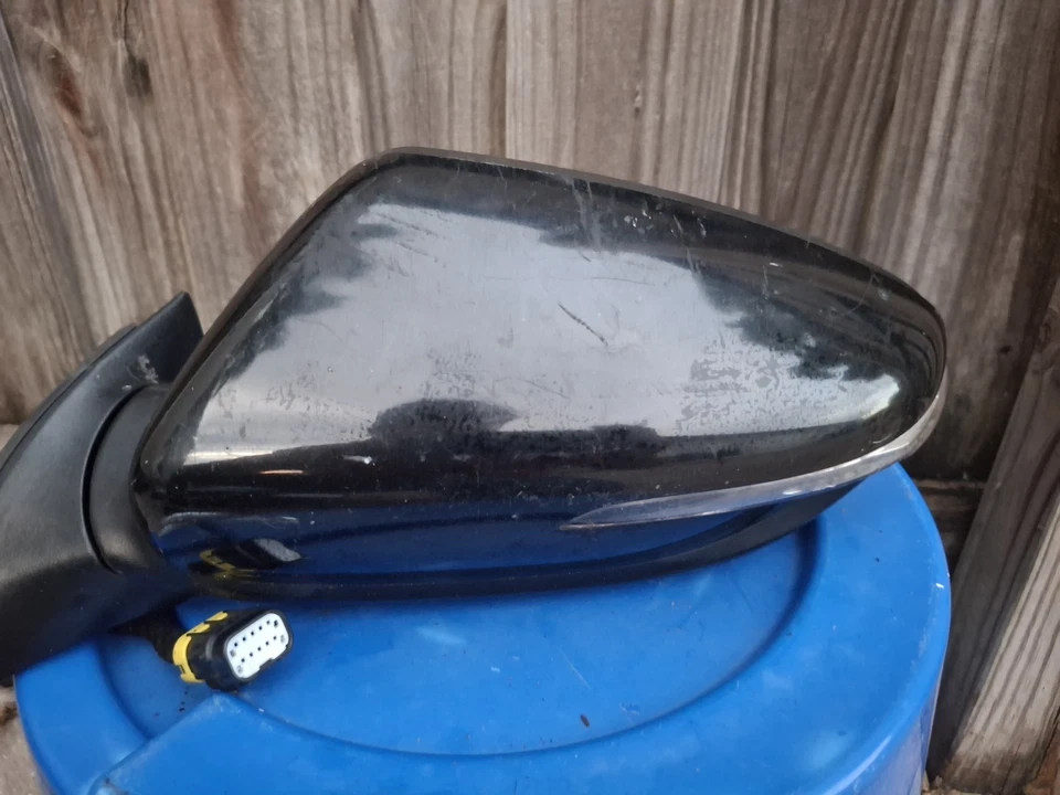 Espejo retrovisor lateral del conductor Kia Forte 2014 2015 2016 sedán con intermitente negro OEM Foto 4 de 4