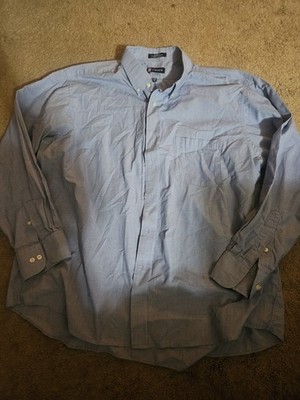 Chaps Mens Ls Dress Shirt Xxl 18