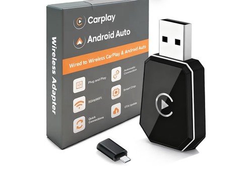 AUSATOYN Carplay Wireless Adapter Auto Adapter Android CarPlay Plug Play