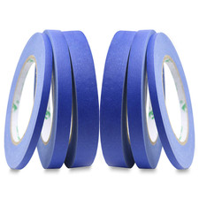 6Pack Blue Painters Masking Tape, 1/4  1/2  3/4  X 60Yds Multi Size Painting Pa