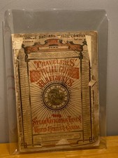 RARE (w/Map!) 1873 Traveler's Official Guide of Railways & Steam Navigation