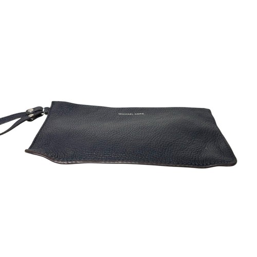 Michael Kors Jet Set Travel Pebbled Leather Wristlet Large Wallet Tasche Blau - Bild 5 von 13
